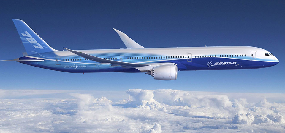 Composites used in Boeing 787